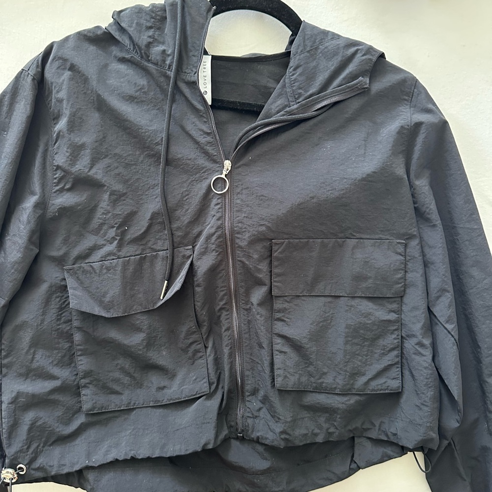 Love Tree Charcoal Zip-Up Lightweight Jacket